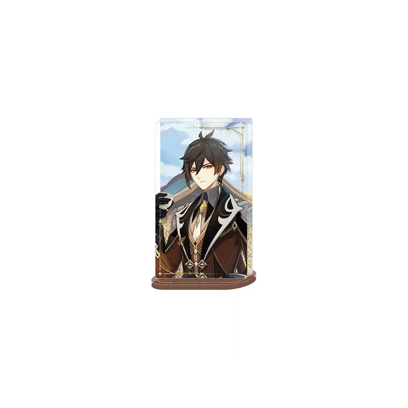 PRÉCOMMANDE - Genshin Impact - Figurine ornement en acrylique avec paillettes Zhongli