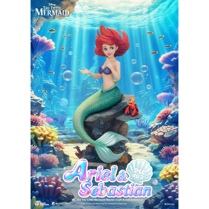 PREORDER - Disney, The Little Mermaid - Ariel & Sebastian figure, Master Craft