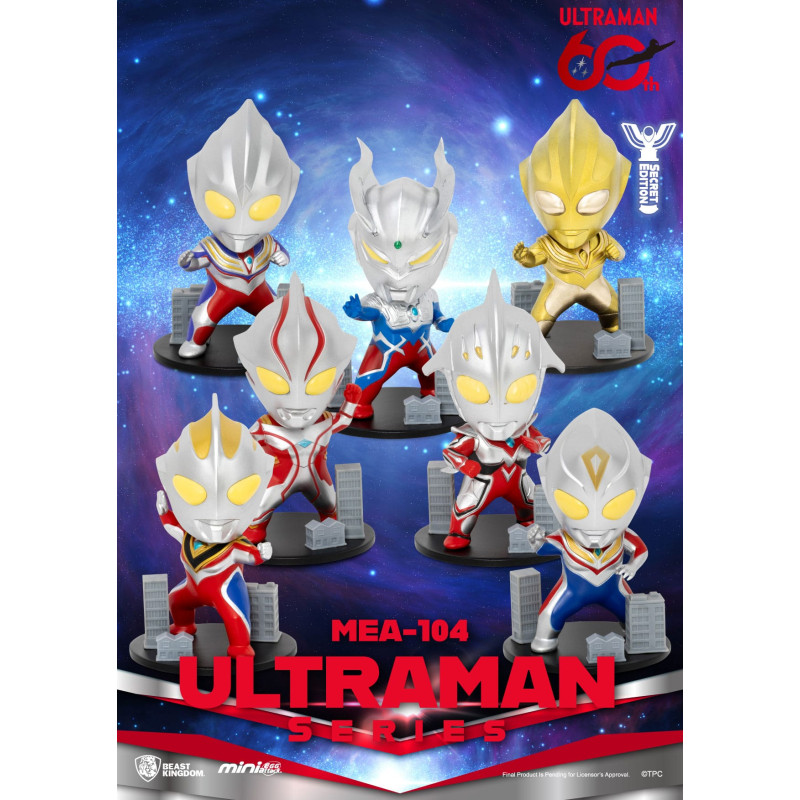 PRÉCOMMANDE - Ultraman - Pack 6 figurines Blind Box Ultraman Series 2, Mini Egg Attack