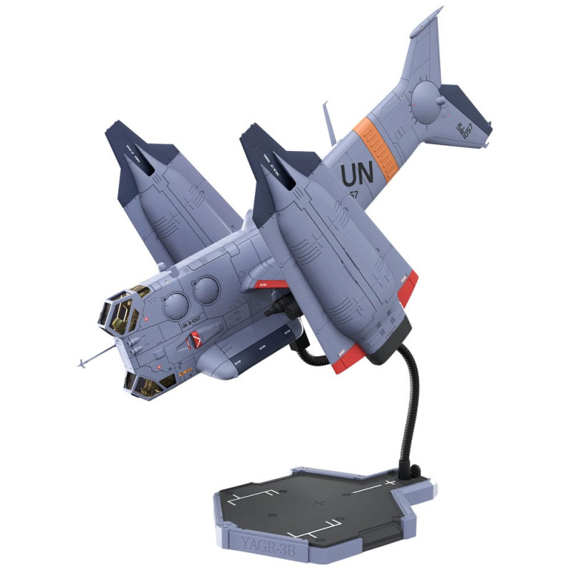 PRÉCOMMANDE - Evangelion - Figurine YAGR-3B UNAF Close Air Support VTOL Aircraft Pre-painted Finished Model, Plastic Model Kit