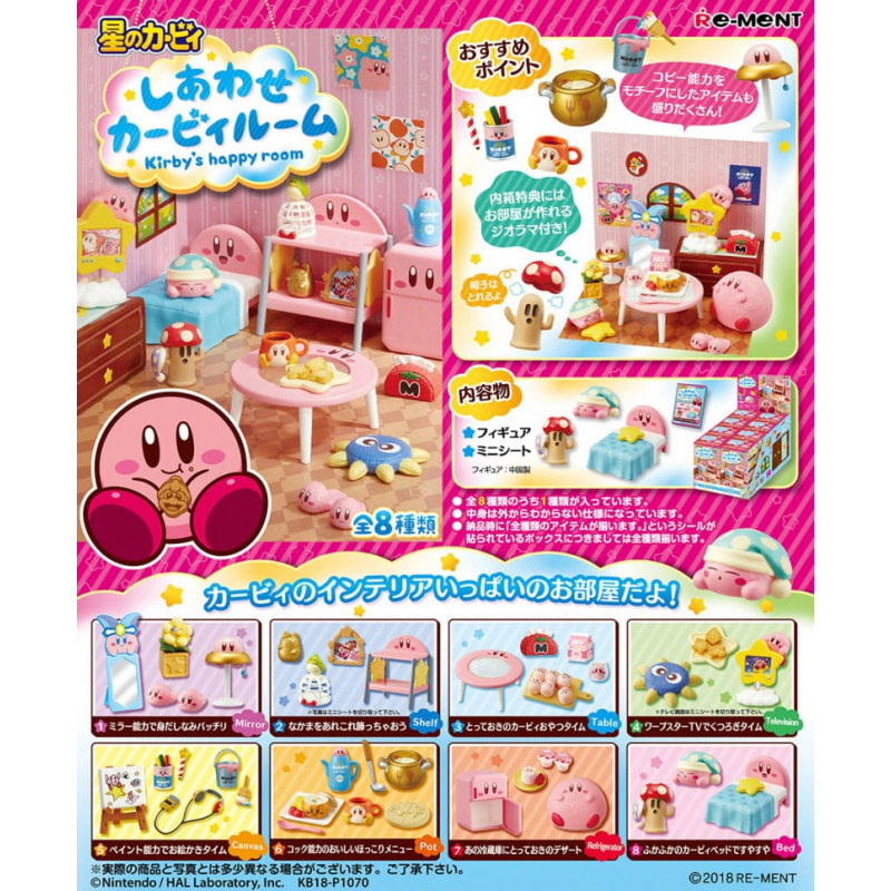 PRÉCOMMANDE - Kirby - Pack 8 figurines Kirby's Happy Room