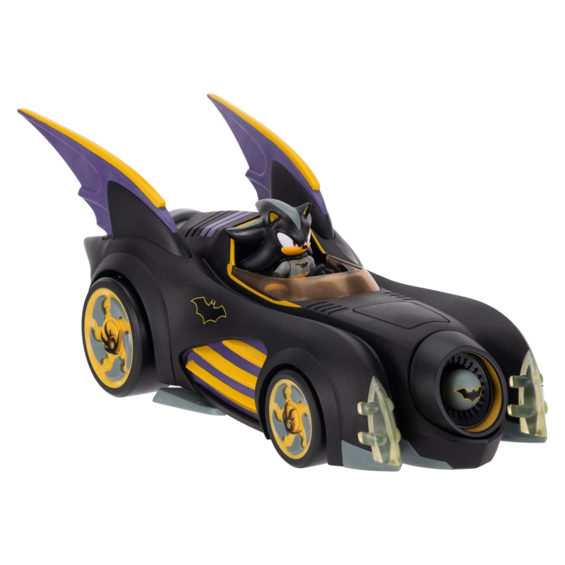 PREORDER - DC x Sonic The Hedgehog - Figure with Vehicle Shadow Batman & Batmobile