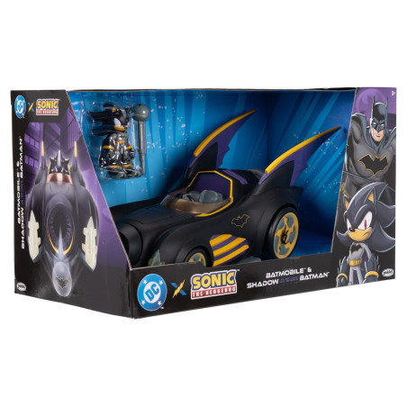 Figurine Shadow Batman & Batmobile - DC x Sonic The Hedgehog - Jakks ...