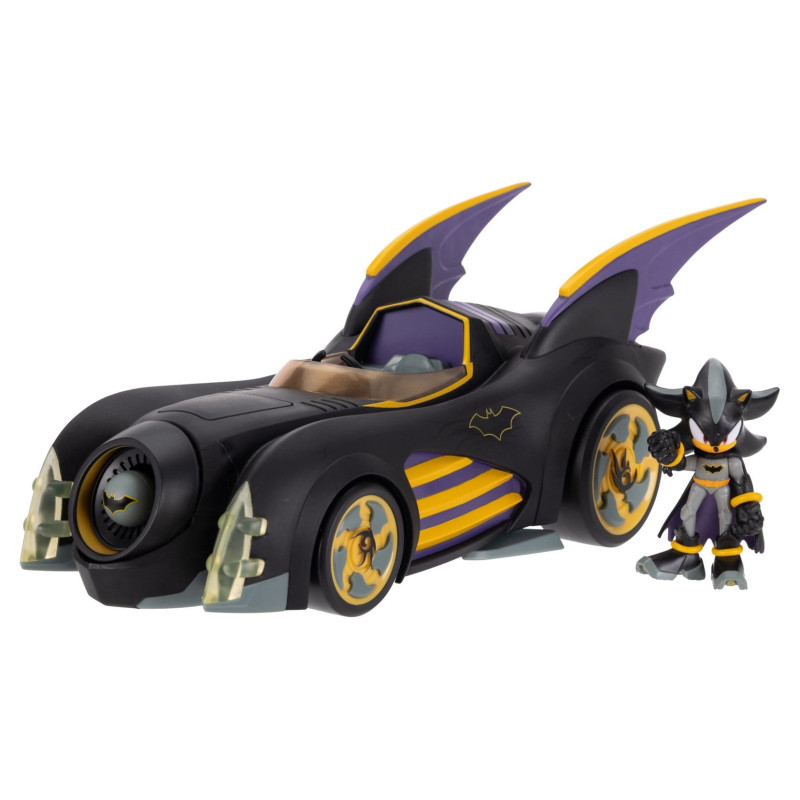 Figurine Shadow Batman & Batmobile - DC x Sonic The Hedgehog - Jakks ...