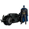 DC Multiverse, The Flash - Figurine Batcycle with Batman
