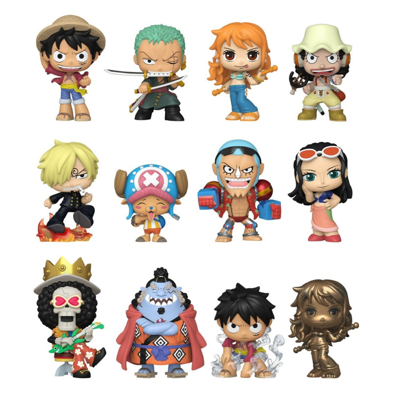 Pack 12 figures, Mystery Minis PDQ - One Piece - Funko