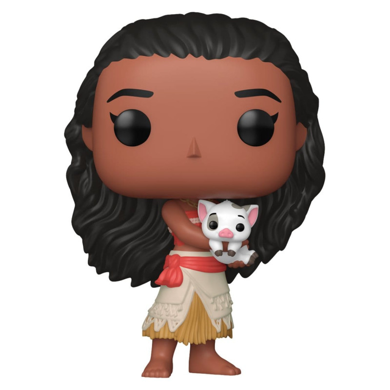 Disney Vaiana : La Légende du bout du monde - Figurine Moana w/Pua, Pop! & Buddy
