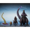Godzilla 2016 - Pack 3 figurines The Second Form, Thrid Form, Giant Unidentified Creature, S.H.MonsterArts