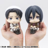 Attack on Titan - Pack figures Levi Cleaning up & Mikasa Ackerman, Look Up (with gift)