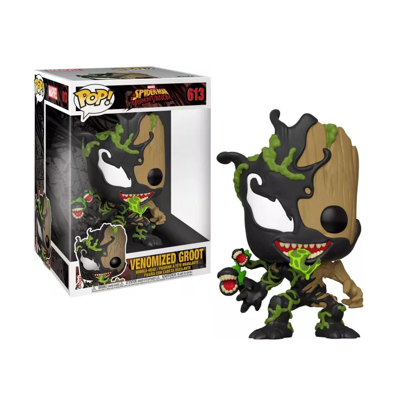 Marvel, Spider-Man Maximum Venom - Figurine Venomized Groot, Pop! Super Sized