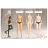 Sousai Shojo Teien - Training Wolf figure, Plastic Model Kit