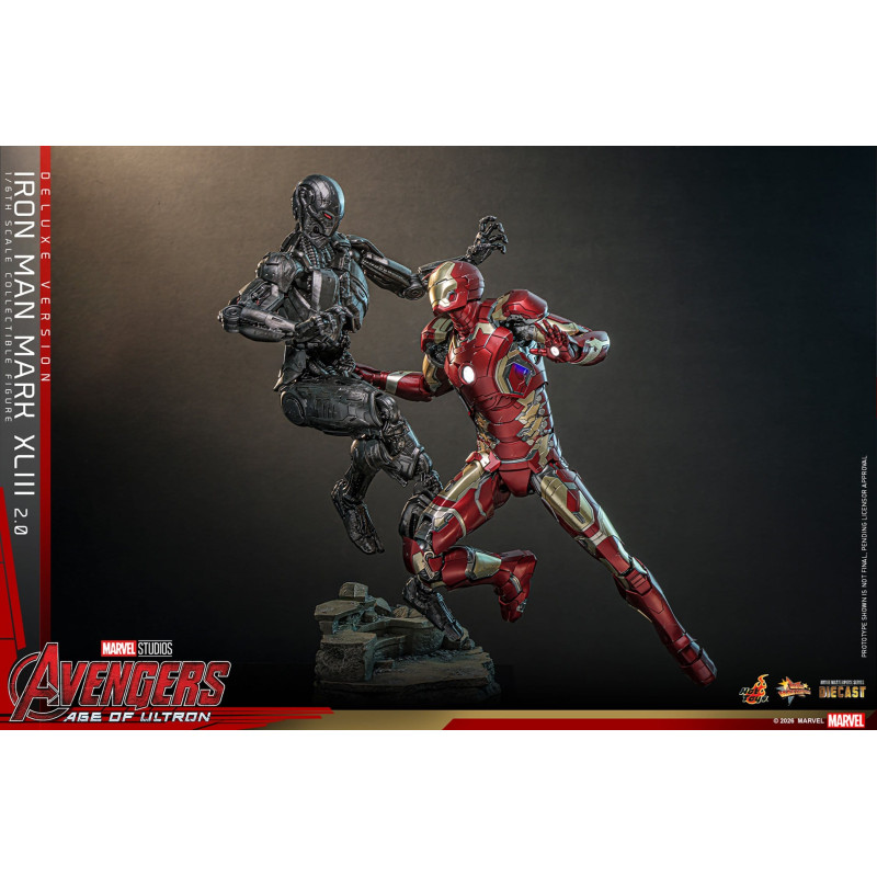 PRE ORDER - Marvel, Avengers: Age of Ultron - Iron Man Mark XLIII figure 2.0, Deluxe