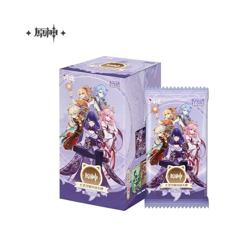 PREORDER - Genshin Impact - Pack 18 boosters cards chinese Series 3 Blind Box