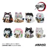 Demon Slayer: Kimetsu no Yaiba - Pack 8 figurines Demon Slayer Fortune Cats Ver.2 (with gift), Mega Cat Project