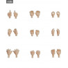 Original Character - Body parts Almond Milk, Archetype boy or girl, head or hands, Nendoroid Doll
