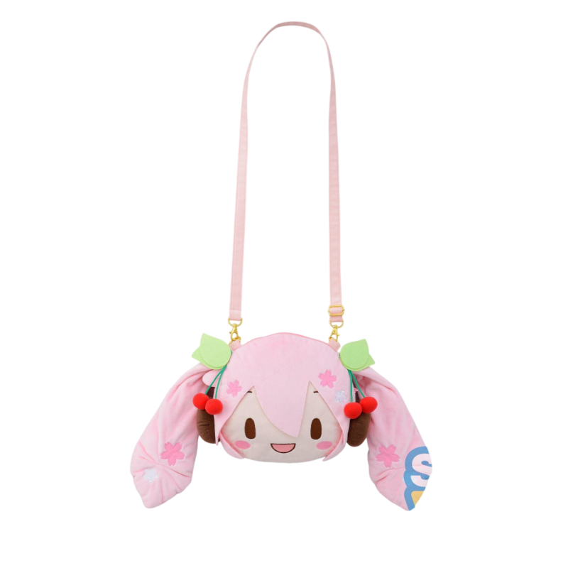 PRE ORDER - Character Vocal Series 01 - Sakura Miku Face (M) Shoulder Bag, Fuwa petit