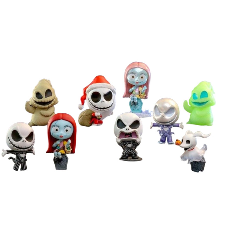 Disney, The Nightmare Before Christmas - Pack 8 random figures Blind Box Display, Cosbi