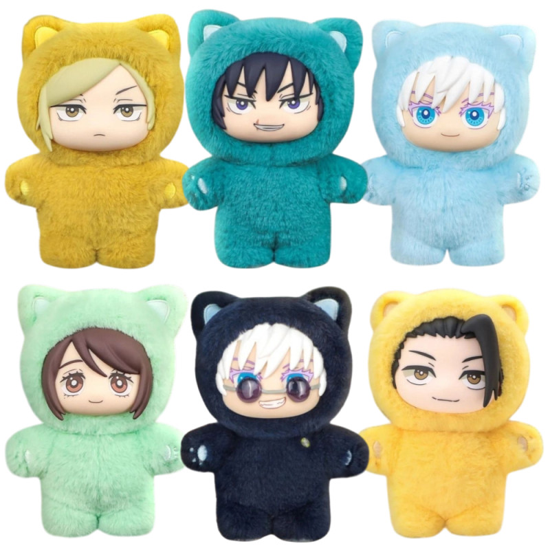 Jujutsu Kaisen - Pack 6 peluches Cat Paradise Party Series
