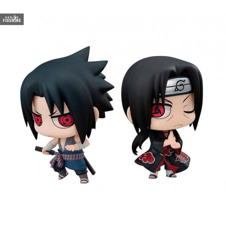 Naruto Pack 2 Figures Sasuke Uchiha Itachi Uchiwa Chimimega Buddy Series