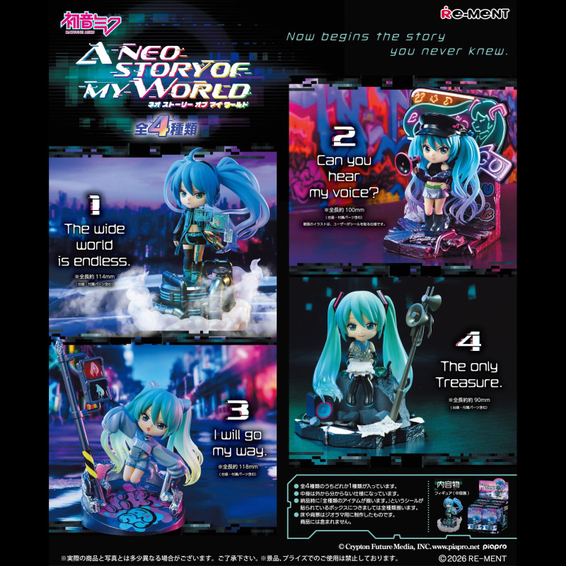 PREORDER - Character Vocal Series - Pack 4 figures Hatsune Miku, Neo Story