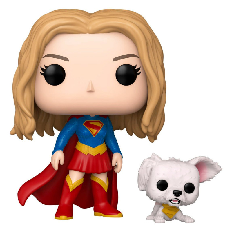 DC Comics Supergirl (2026) - Figurine Supergirl with Puppy Krypto, POP!