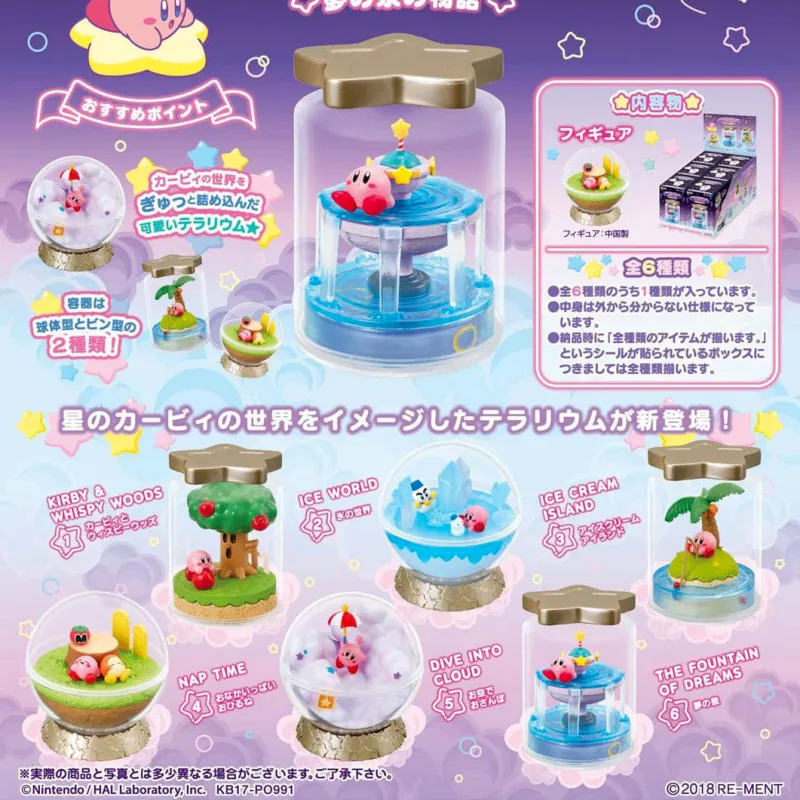 Pack 6 figurines Kirby, Terrarium Collection