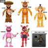Five Nights at Freddy's Pizzeria Simulator - Figurine Freddy, Orville, Foxy, Pigpatch ou El Chip (Translucent)