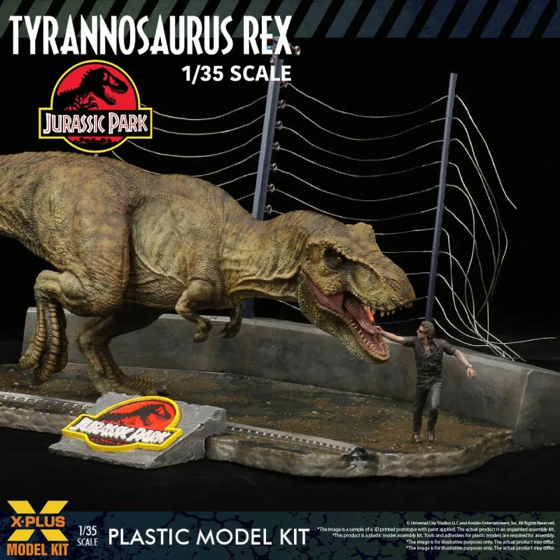 PREORDER - Jurassic Park - Tyrannosaurus Rex figure, Plastic Model Kit