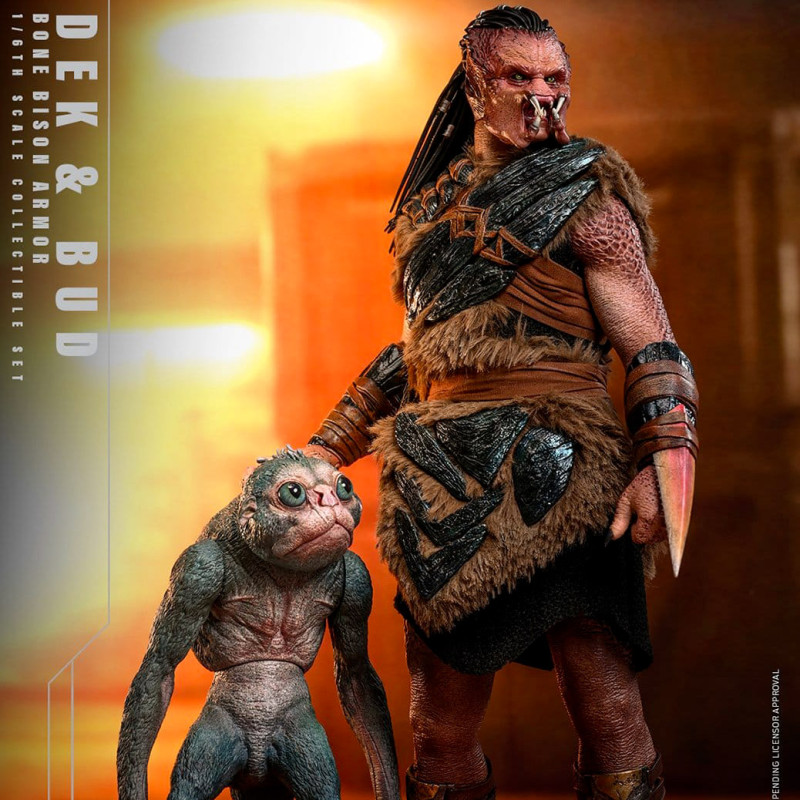 PREORDER - Predator: Badlands - Dek (Bone Bison Armor) and Bud figure, Movie Masterpiece