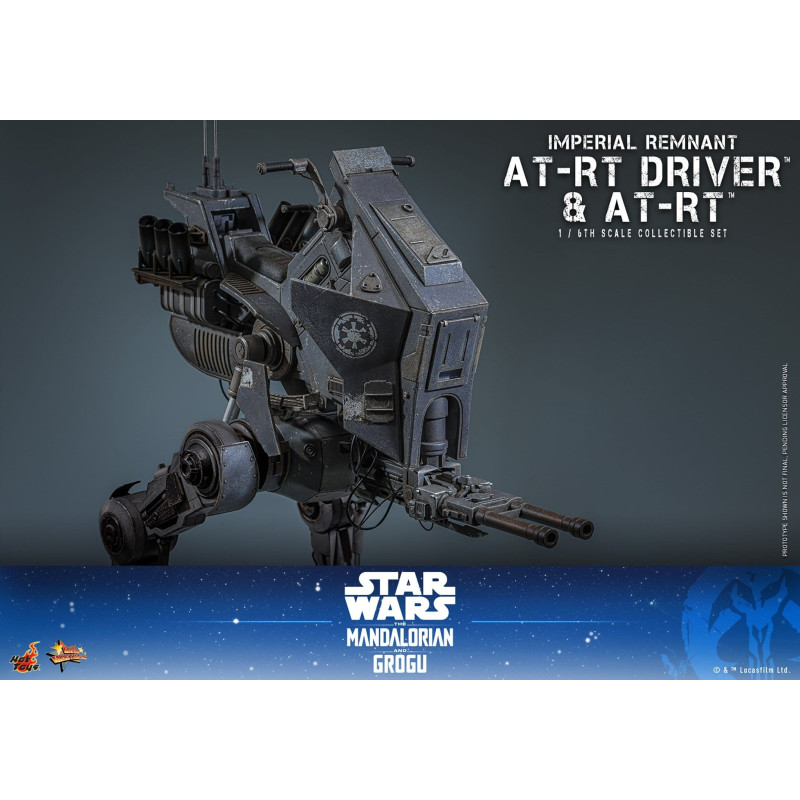 Star Wars The Vintage Collection – Véhicule AT-RT Imperial Remnant Échelle 9,5 Cm Avec Figurine Snowtrooper – The Mandalorian & Grogu