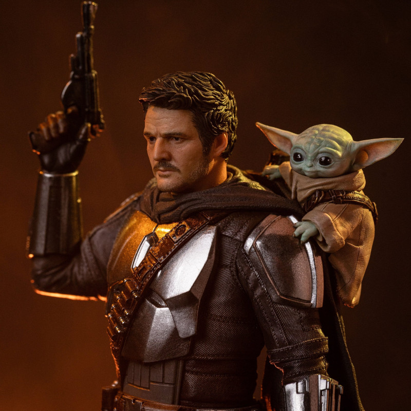 PRÉCOMMANDE - The Mandalorian & Grogu - Figurine The Mandalorian and Grogu, Art Scale