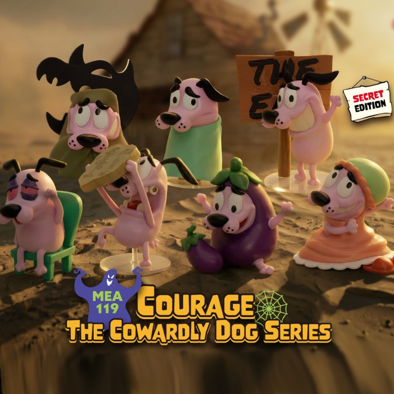 PREORDER - Courage the Cowardly Dog - Pack 6 figures Mini Egg Attack