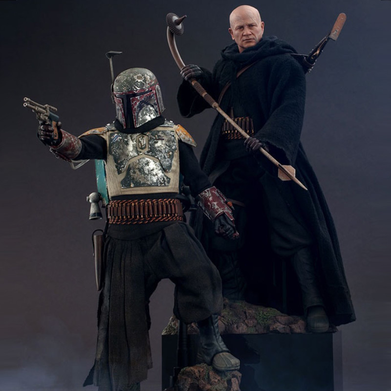 Star Wars The Mandalorian - Pack 2 figures Boba Fett, Deluxe