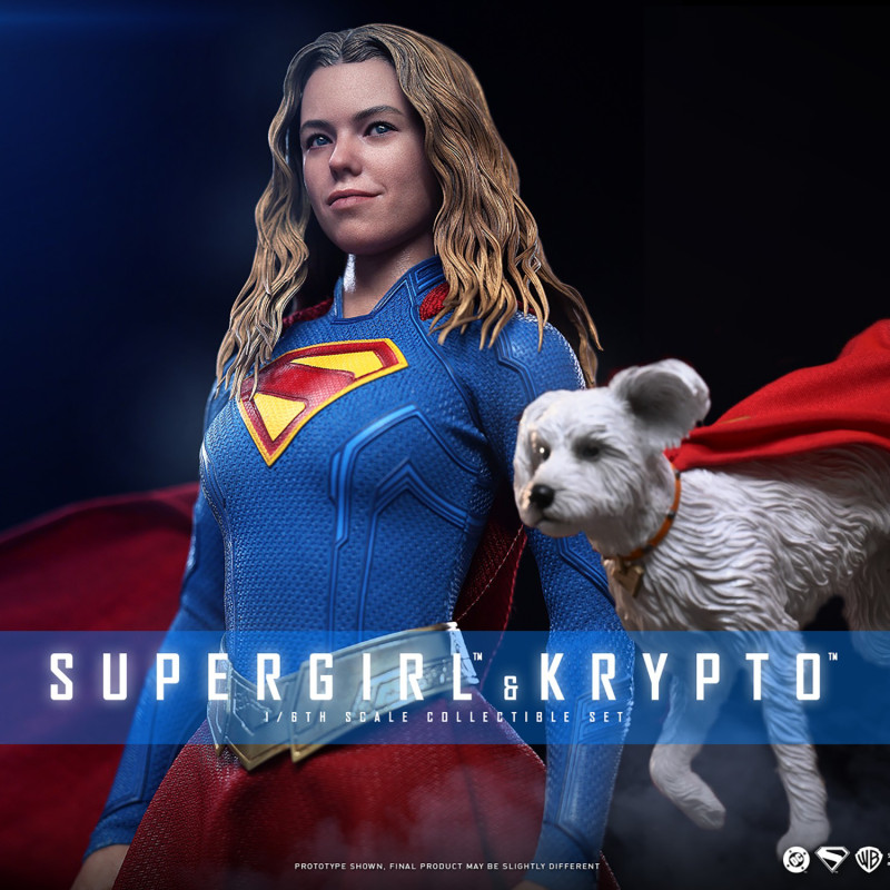 PRÉCOMMANDE - DC Comics, Supergirl - Figurine Supergirl & Krypto, Movie Masterpiece