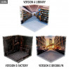 Dioramansion - Decor Nendoroid / FIGMA, Library (A), Factory (B) or Brooklyn (C)