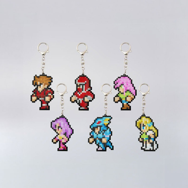 PRÉCOMMANDE - Final Fantasy - Pack 6 Porte-clés DIY Pixel Art Pixel Remaster Collection Vol.2 Blind Box