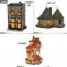Harry Potter - Figure Ollivanders Wand Shop, Hagrid's Hut or The Burrow