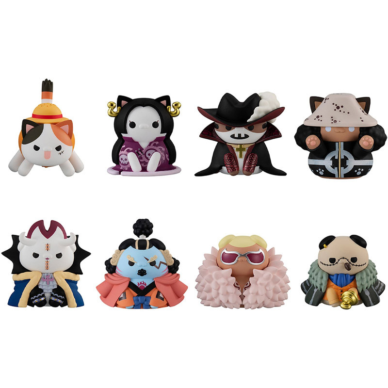 One Piece- Pack 8 random figures Mega Cat Project Nyan Piece Nyan! Luffy & the Seven Warlords of the Sea