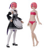 PRE ORDER - Re:Zero Starting Life in Another World - Ram figure DX, Kadokawa Plastic Model Series Plastic Model Kit