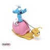 PRE ORDER - The Smurf - Smurf on a Snail's Back figure piggy bank