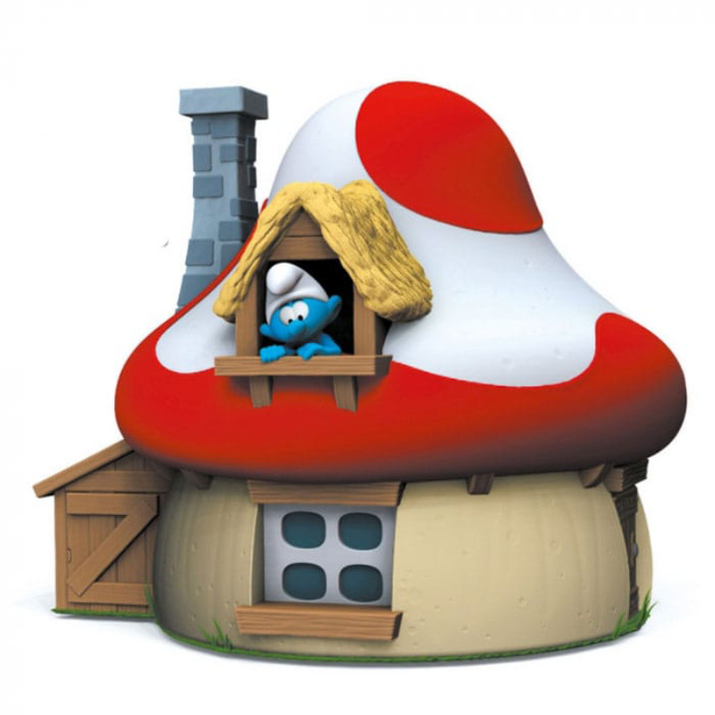 PREORDER - The Smurf - Mushroom House figure piggy bank