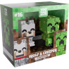PRÉCOMMANDE - Minecraft - Pack 2 figurines Wolf and Creeper, Monitor Buddiez