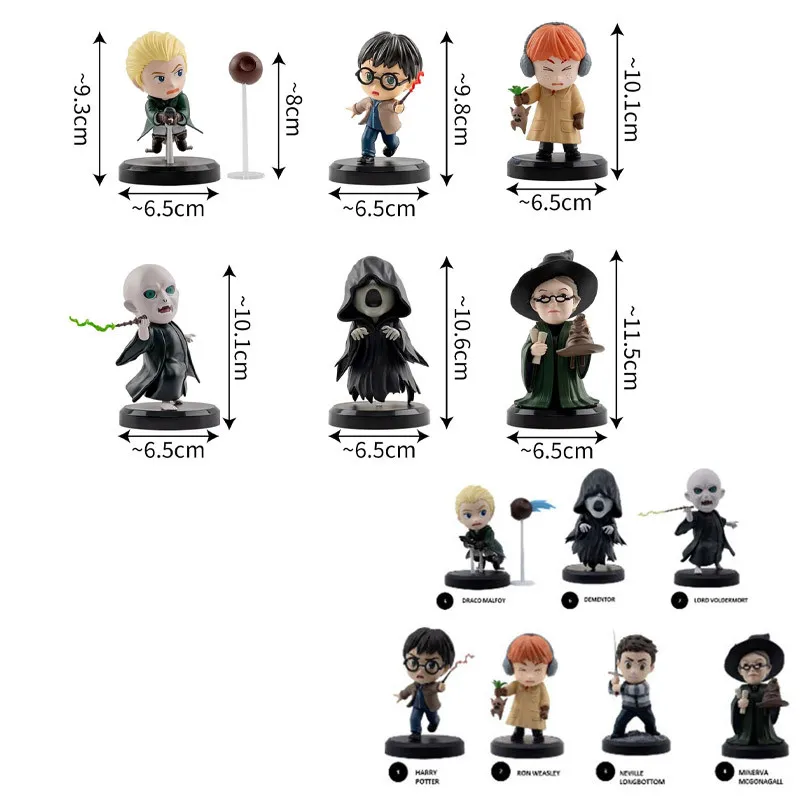 Harry Potter - Pack 6 figures, mini Hero Box Wizards Series
