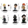 Harry Potter - Pack 6 figurines, mini Hero Box Wizards Series