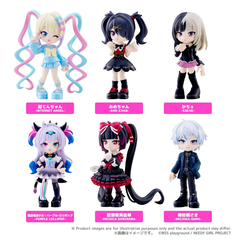 プライスフィギュア NEEDY GIRL OVERDOSE 4種セット Pack 6 figures, PalVerse - Needy Girl Overdose - Bushiroad