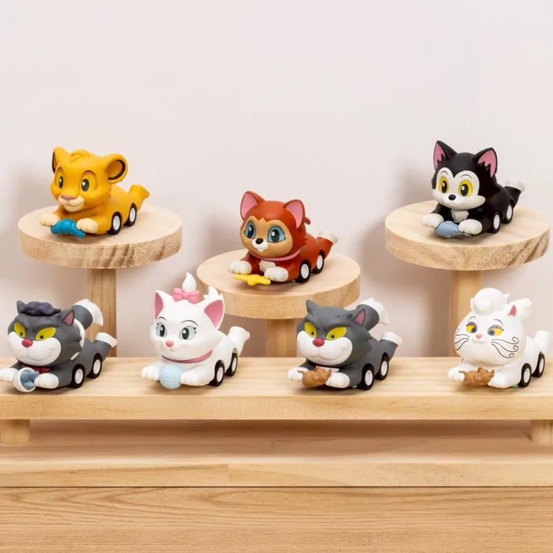 PRE ORDER - Disney Cats - Pack 6 random figures, Pounce & Go Series Blind Box Mini Egg Attack