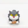 PRÉCOMMANDE - Disney Cats - Pack 6 figurines aléatoires Pounce & Go Series Blind Box, Mini Egg Attack