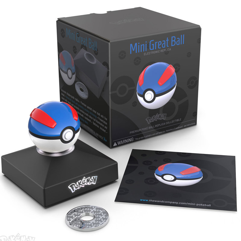Pokémon - Réplique Super Ball (Great Ball), Diecast Mini
