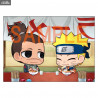 Naruto or Code Geass - Pack 2 figures Umino Iruka & Uzumaki Naruto or Lelouch & Suzaku, Chimimega Buddy Series