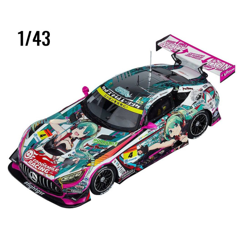 GT Project - Replica car Hatsune Miku (1/43), AMG 2020 SUPER GT Okayama Test